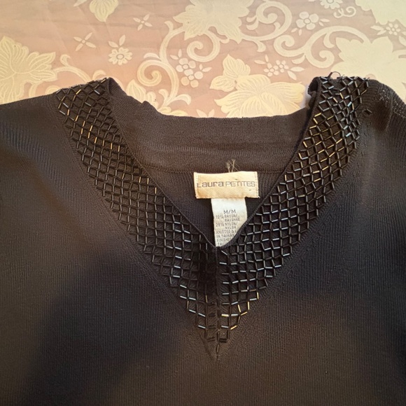 Laura Petites Rayon & Nylon & Beaded Top - Picture 2 of 7